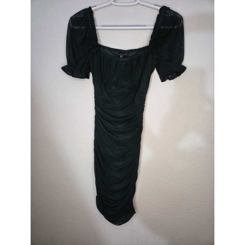 Windsor  Next Trip Mesh Square Dress In Green Size Small StyleStyle 05101-1816 - Picture 2 of 8